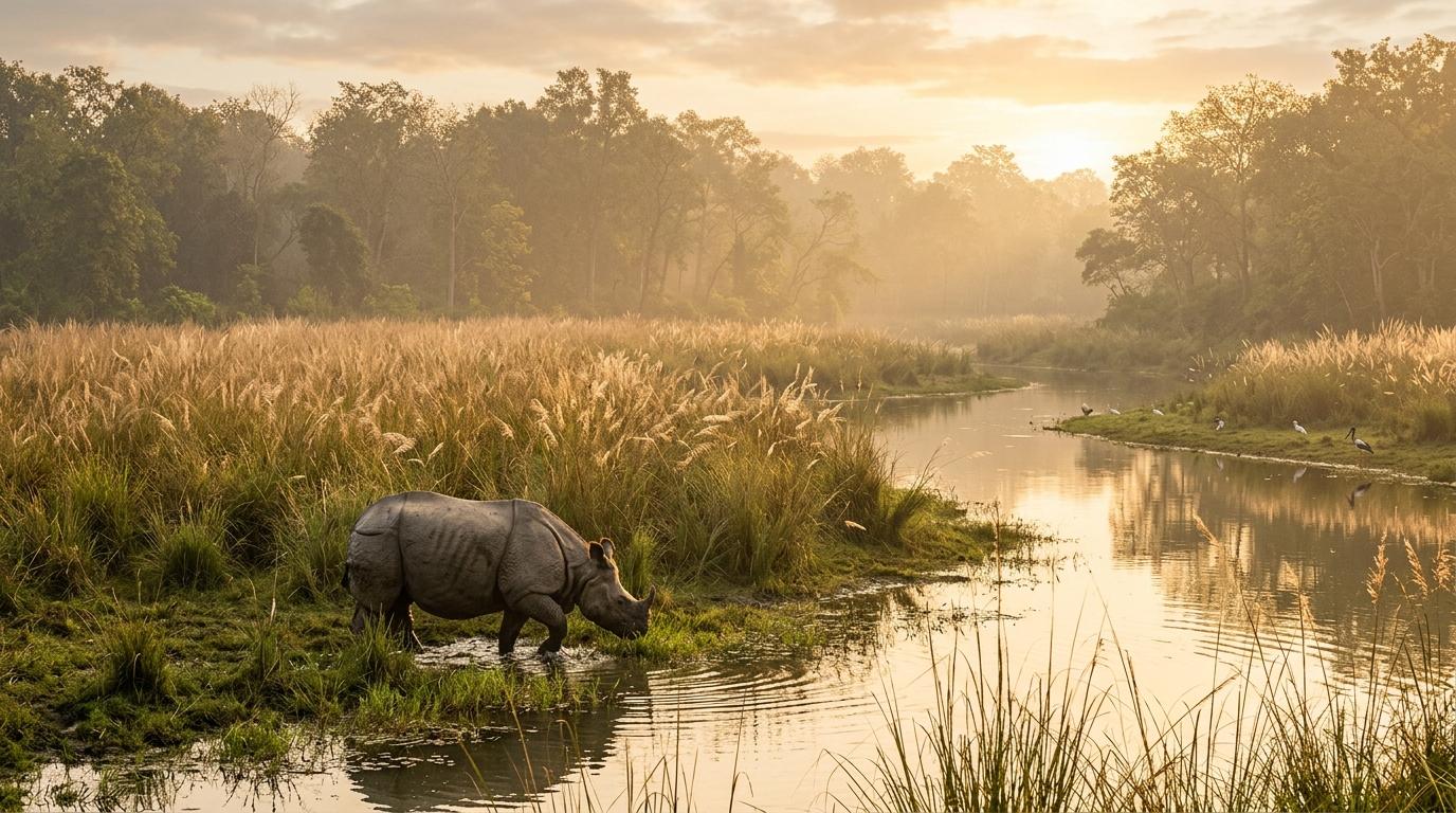 Wildlife sighting during a Jim Corbett jeep safari